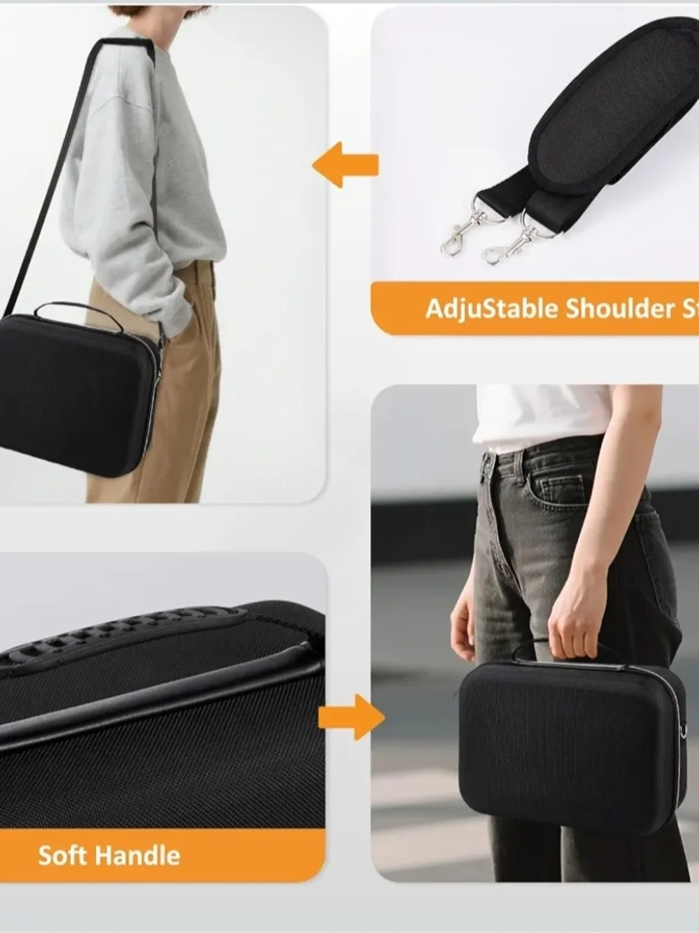 Switch 2 Travel Case with Black Exterior and Red-Trim Zipper